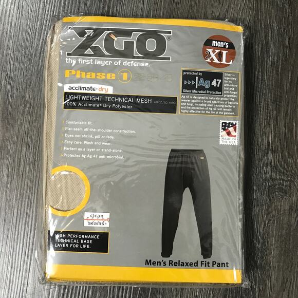 (O5) XGO Lightweight Mens Fit Pants Size 2XL Mesh Layer Drawer Phase 1 Acclimate - Picture 1 of 7